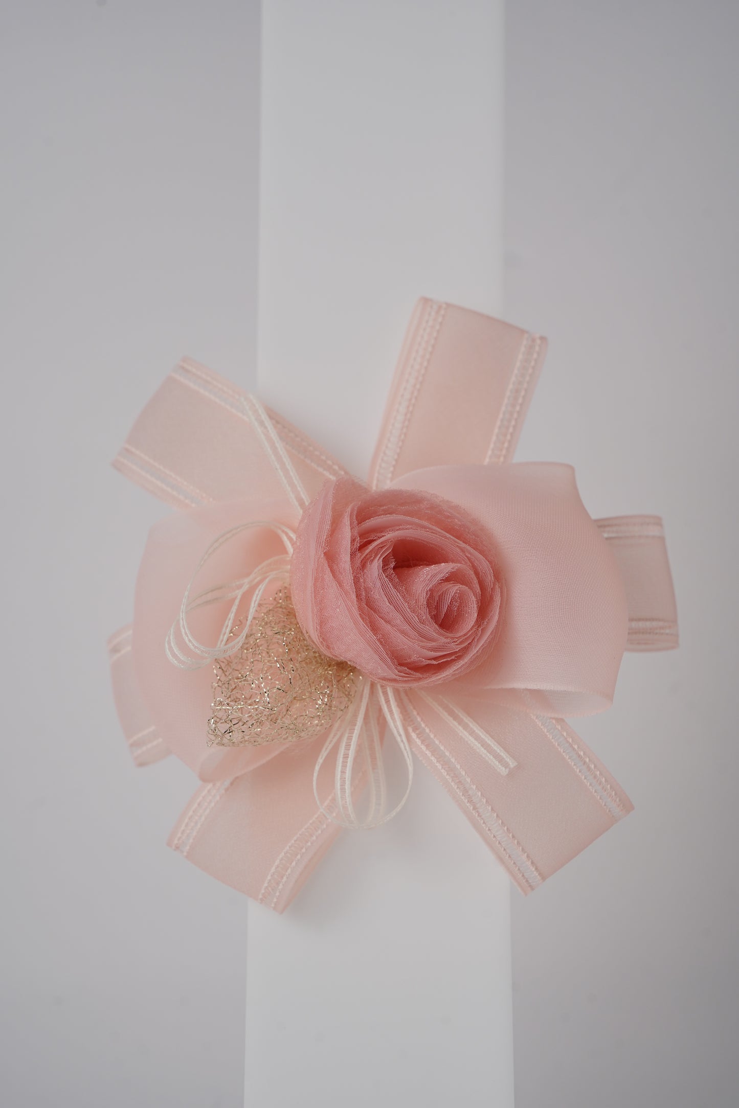 Floral Alligator Clip with Ribbon Bow Stylish Hair Accessory for Girls