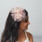 Elegant Tulle Hair Clip with Pearl Loops & Ribbon Bow Party & Wedding Hair Accessory