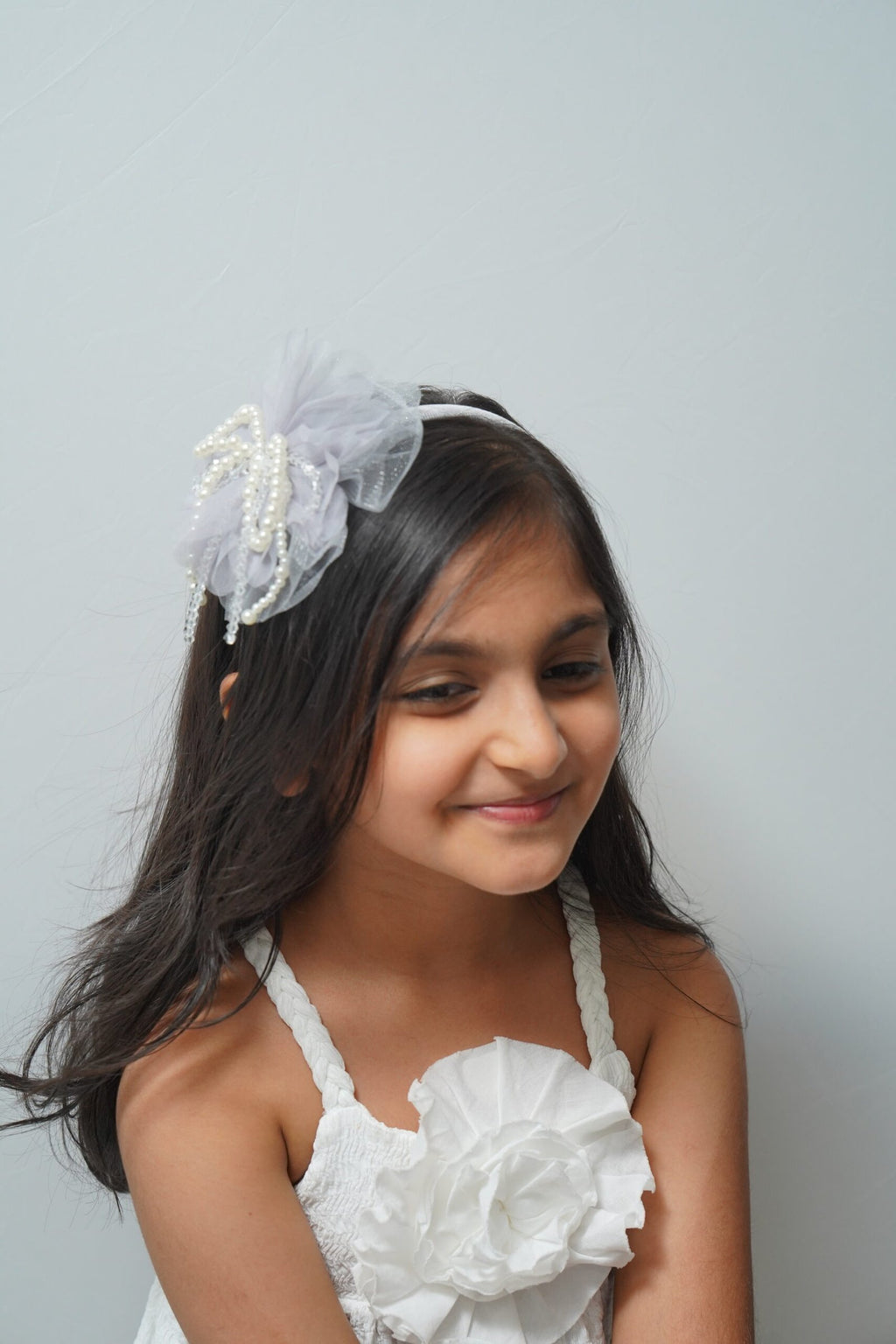 Pearl & Crystal Bow Hairband