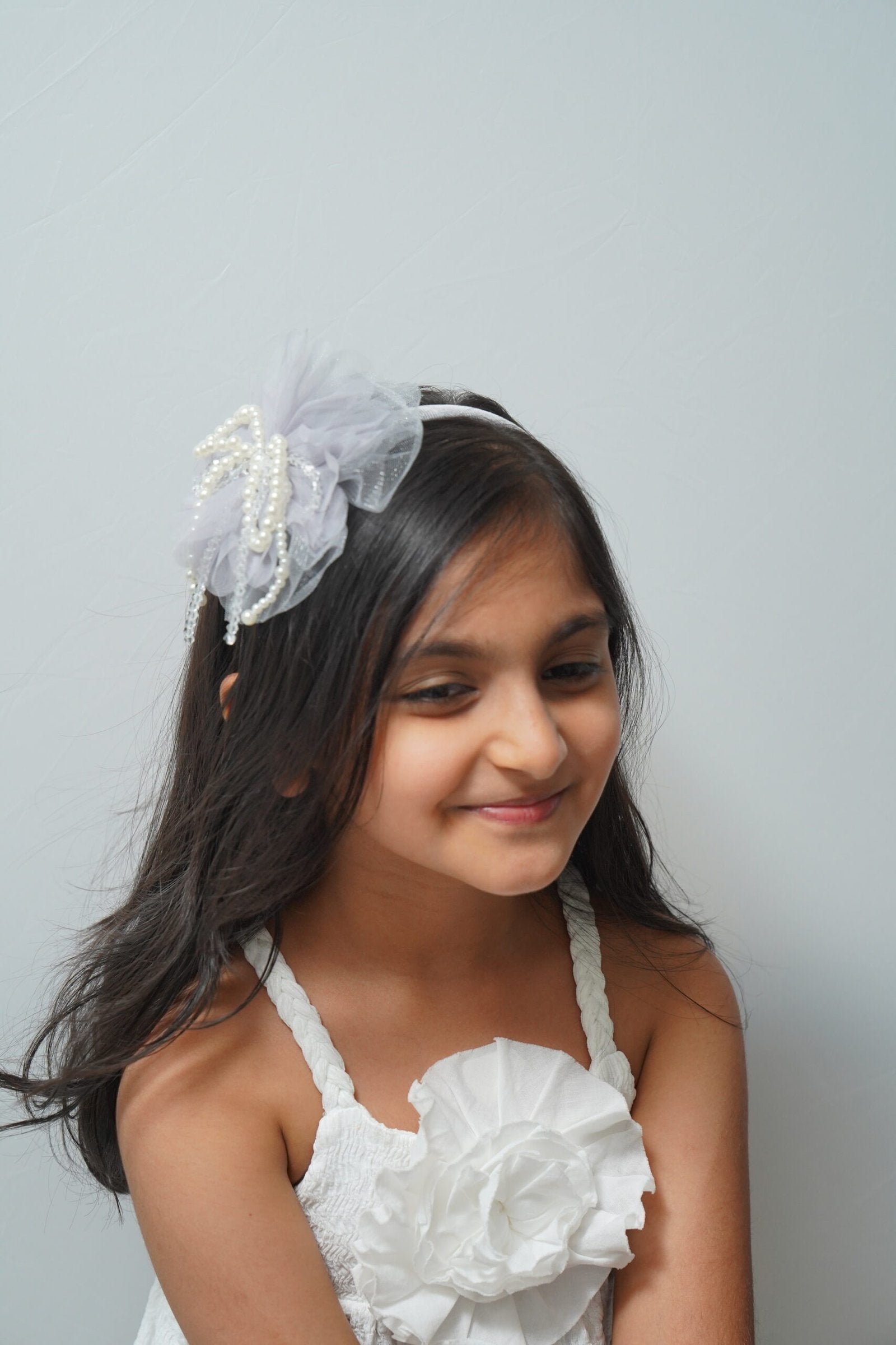 Pearl & Crystal Bow Hairband
