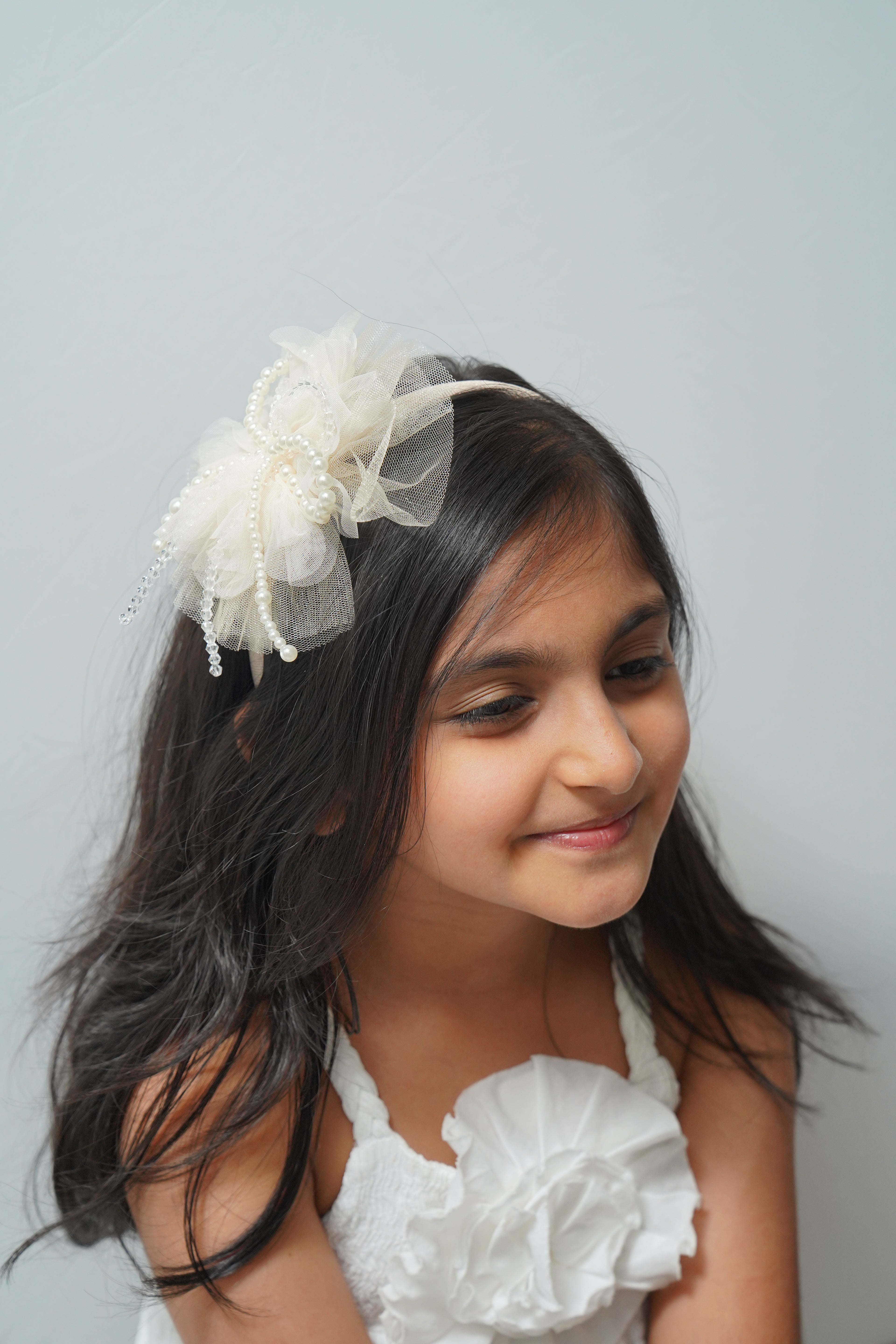 Pearl & Crystal Bow Hairband