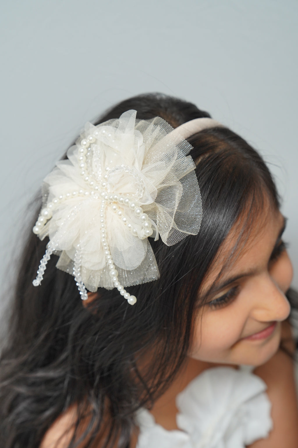 Pearl & Crystal Bow Hairband