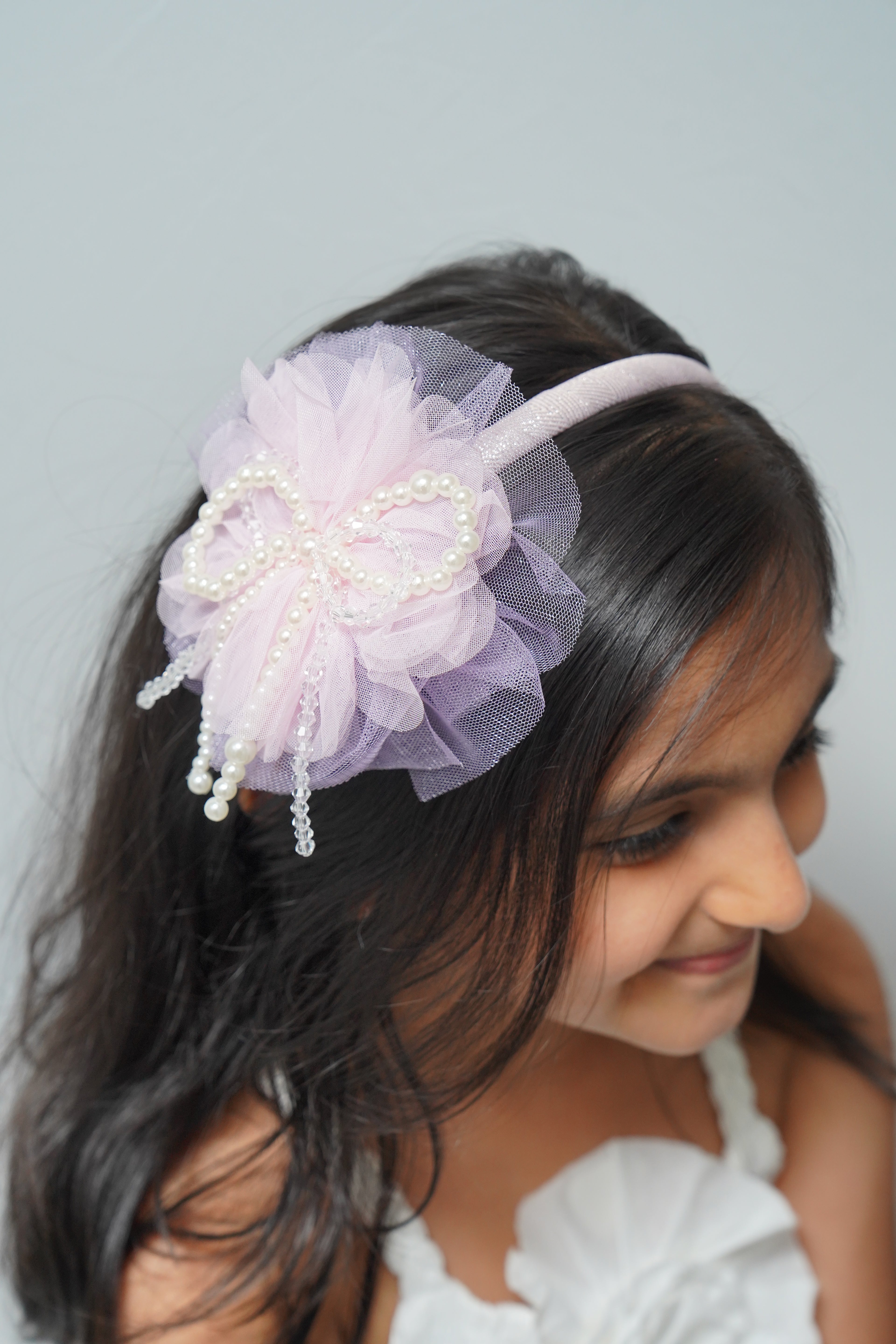 Pearl & Crystal Bow Hairband