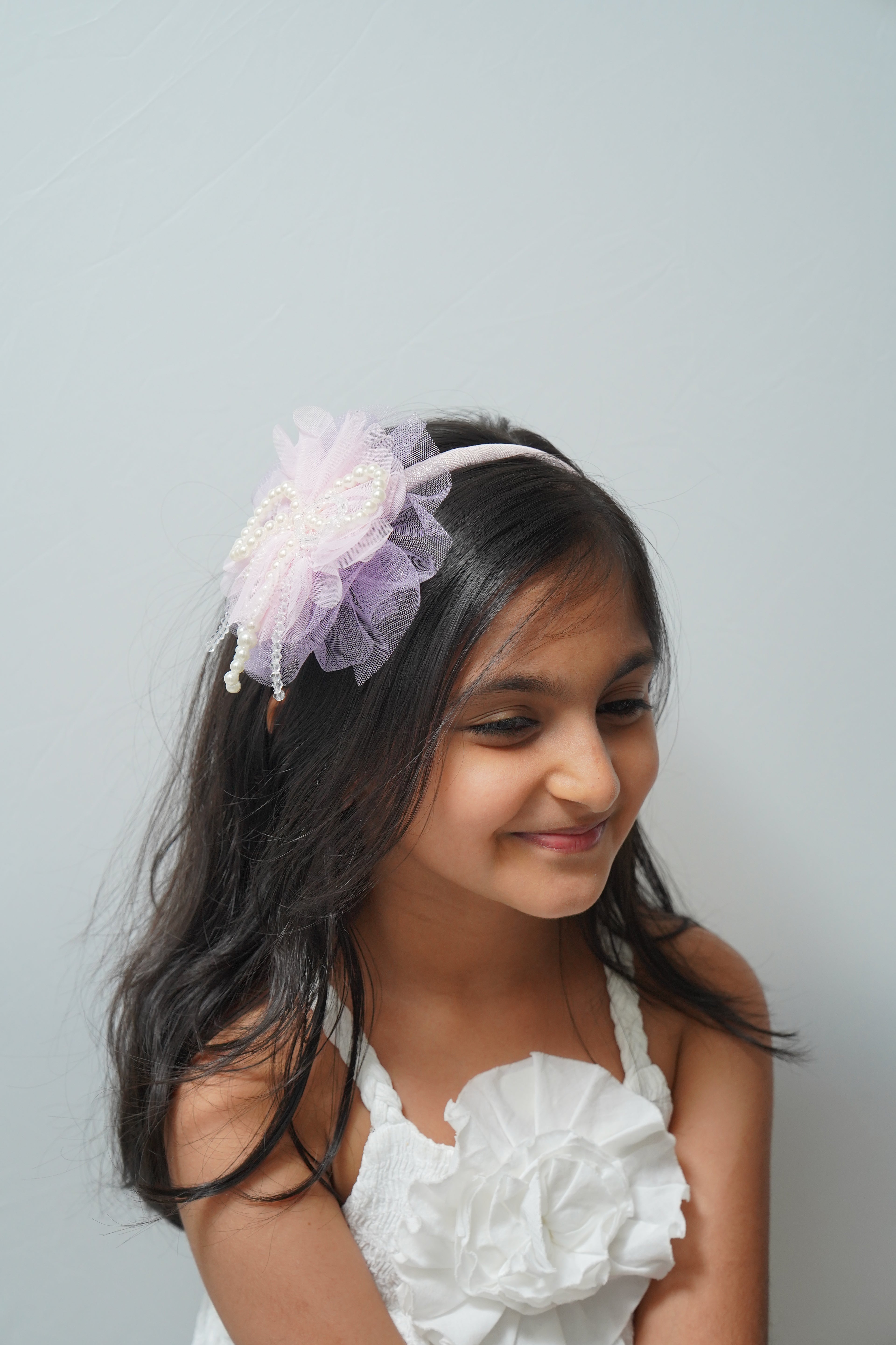 Pearl & Crystal Bow Hairband