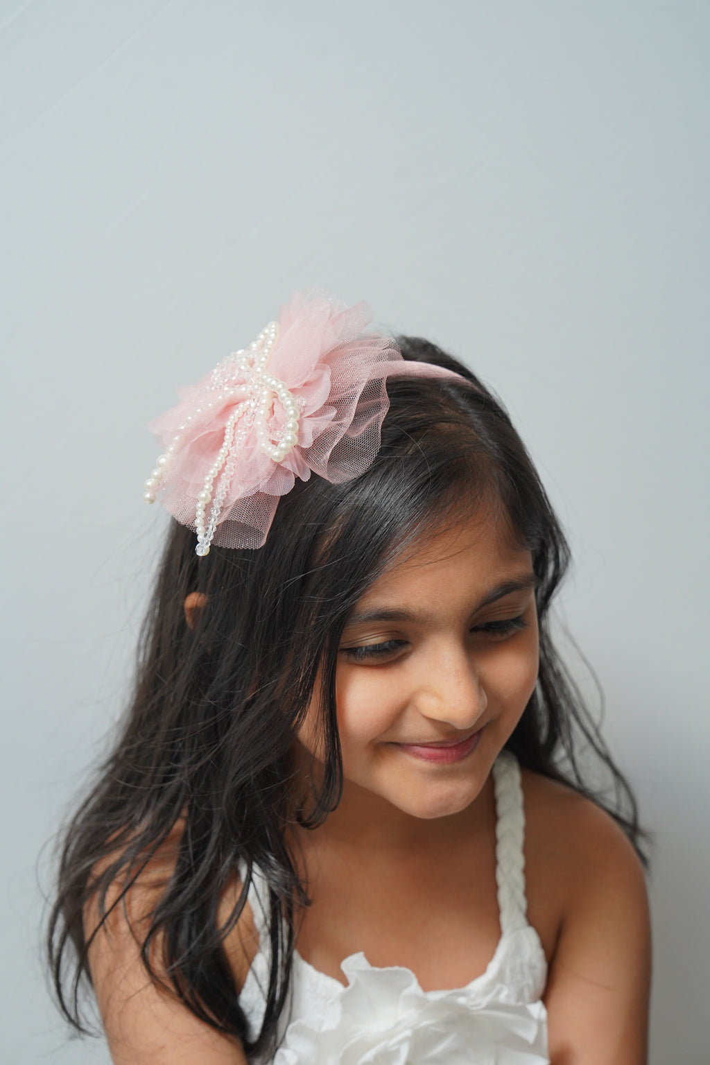 Pearl & Crystal Bow Hairband