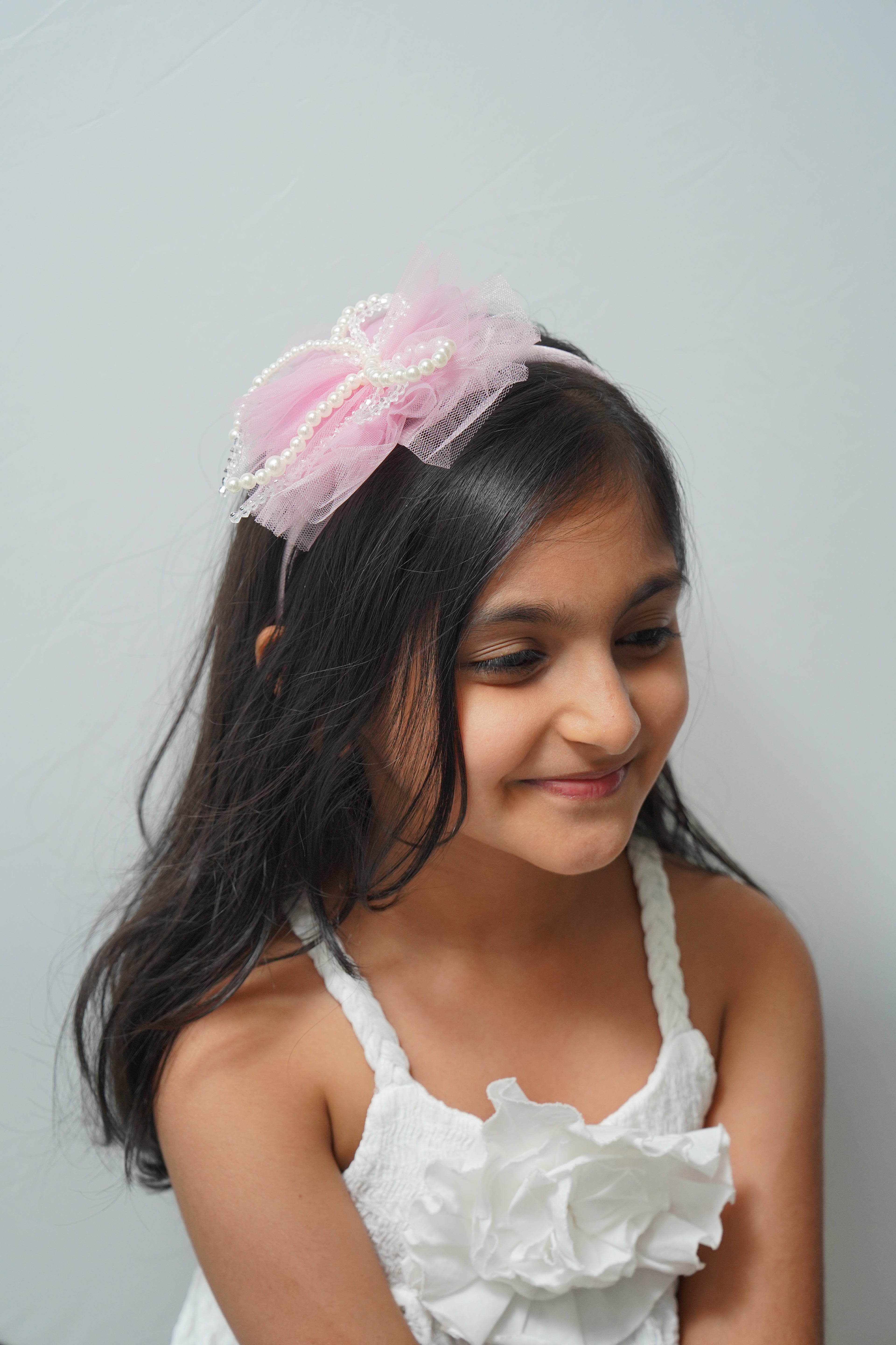 Pearl & Crystal Bow Hairband