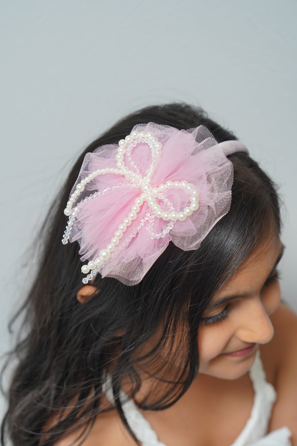 Pearl & Crystal Bow Hairband