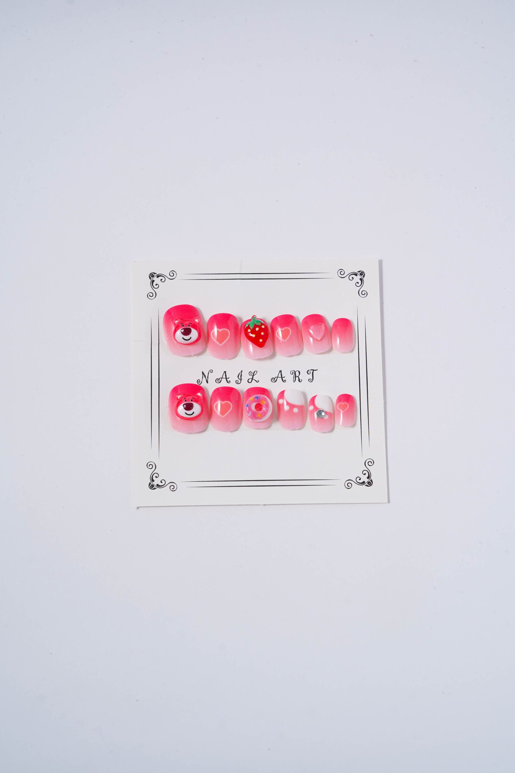 Piggy and Bear 3D Cartoon Nail