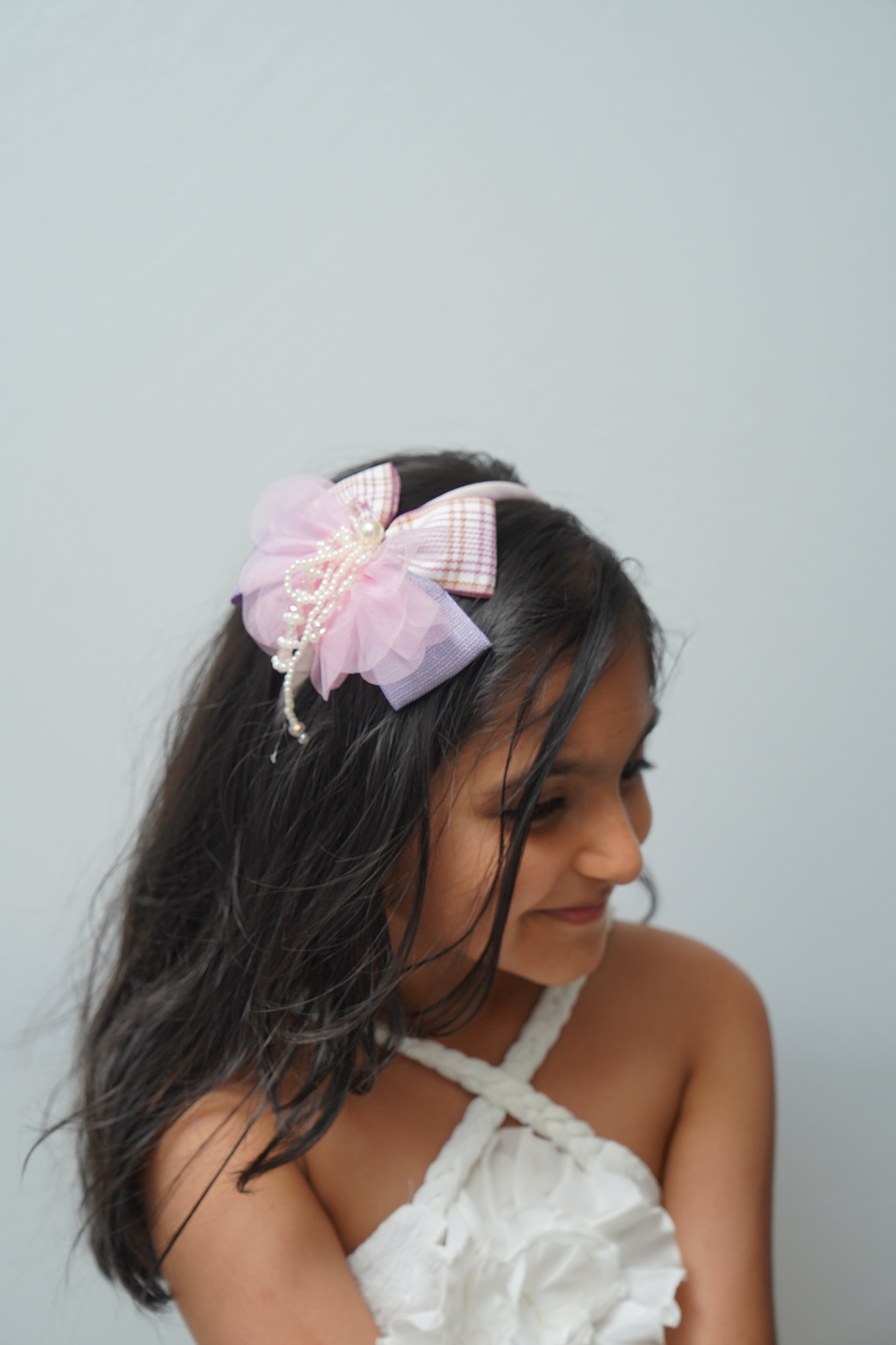 Plaid Bow Hairband