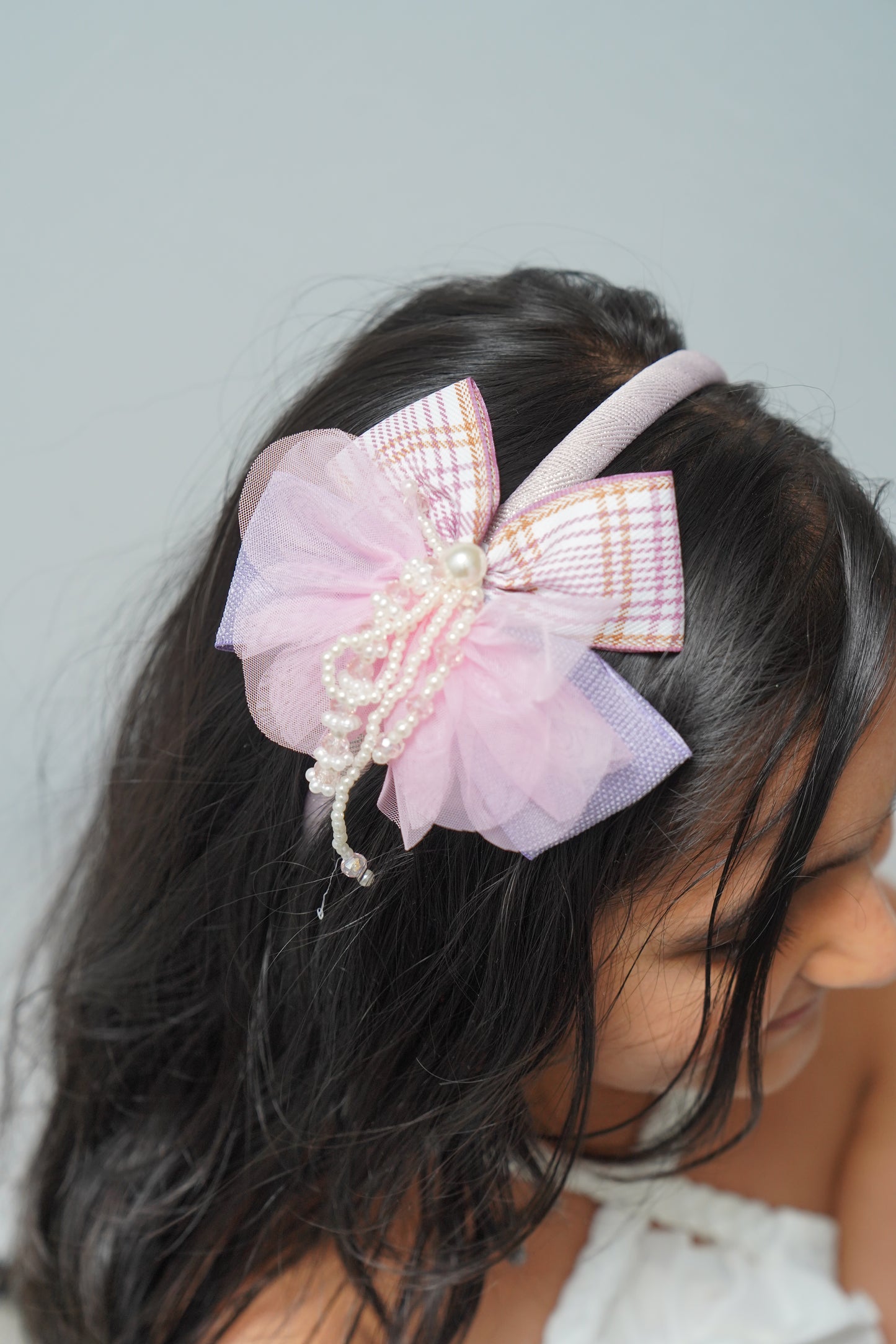 Plaid Bow Hairband