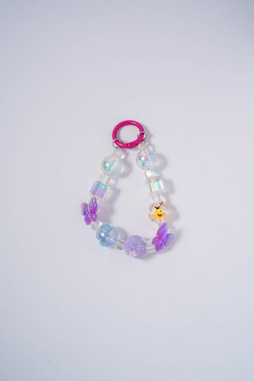 Bow & Crystal Beaded Phone Charm