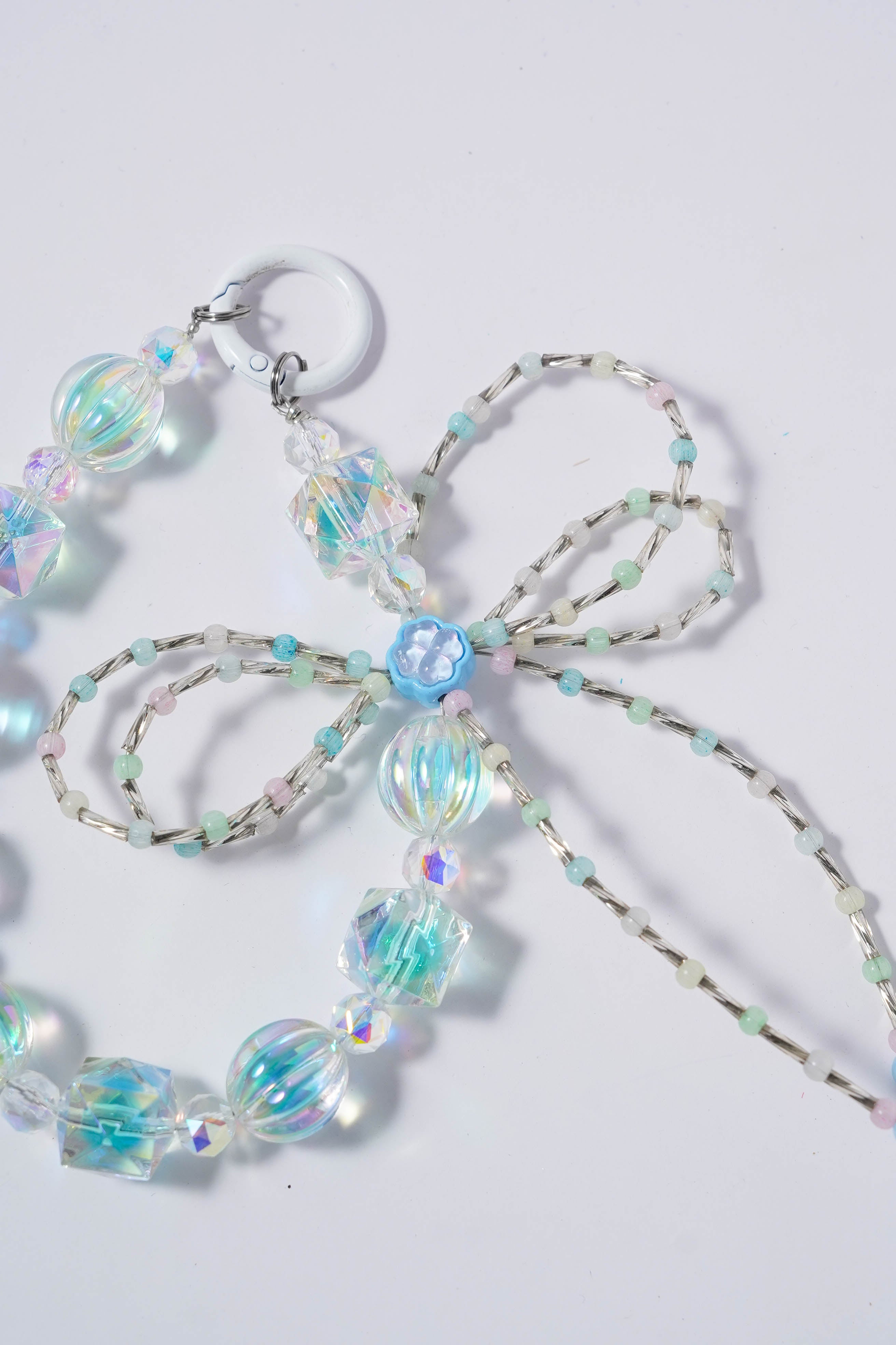 Rainbow Crystals Bow Charm