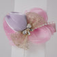 Floral Hairclip with Pearl & Crystal Embellishments Elegant Party Hair Accessory for Girls