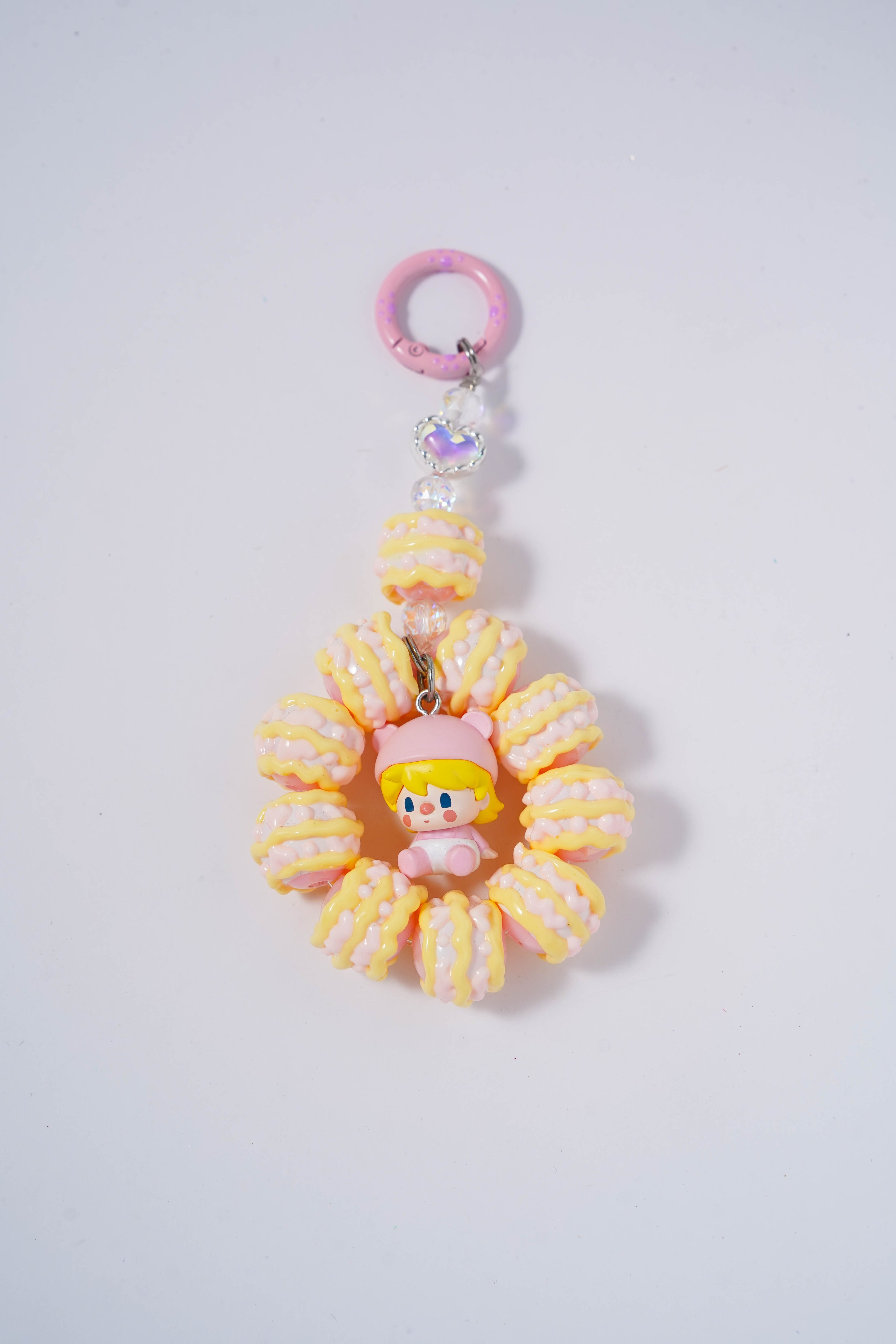 Peach Donut Girl Charm