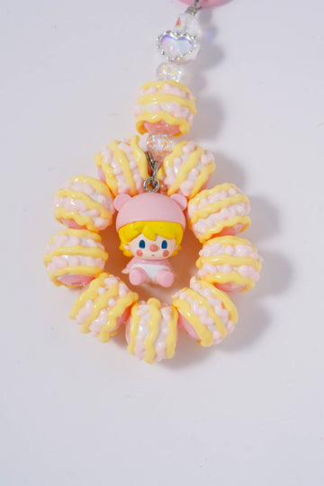 Peach Donut Girl Charm