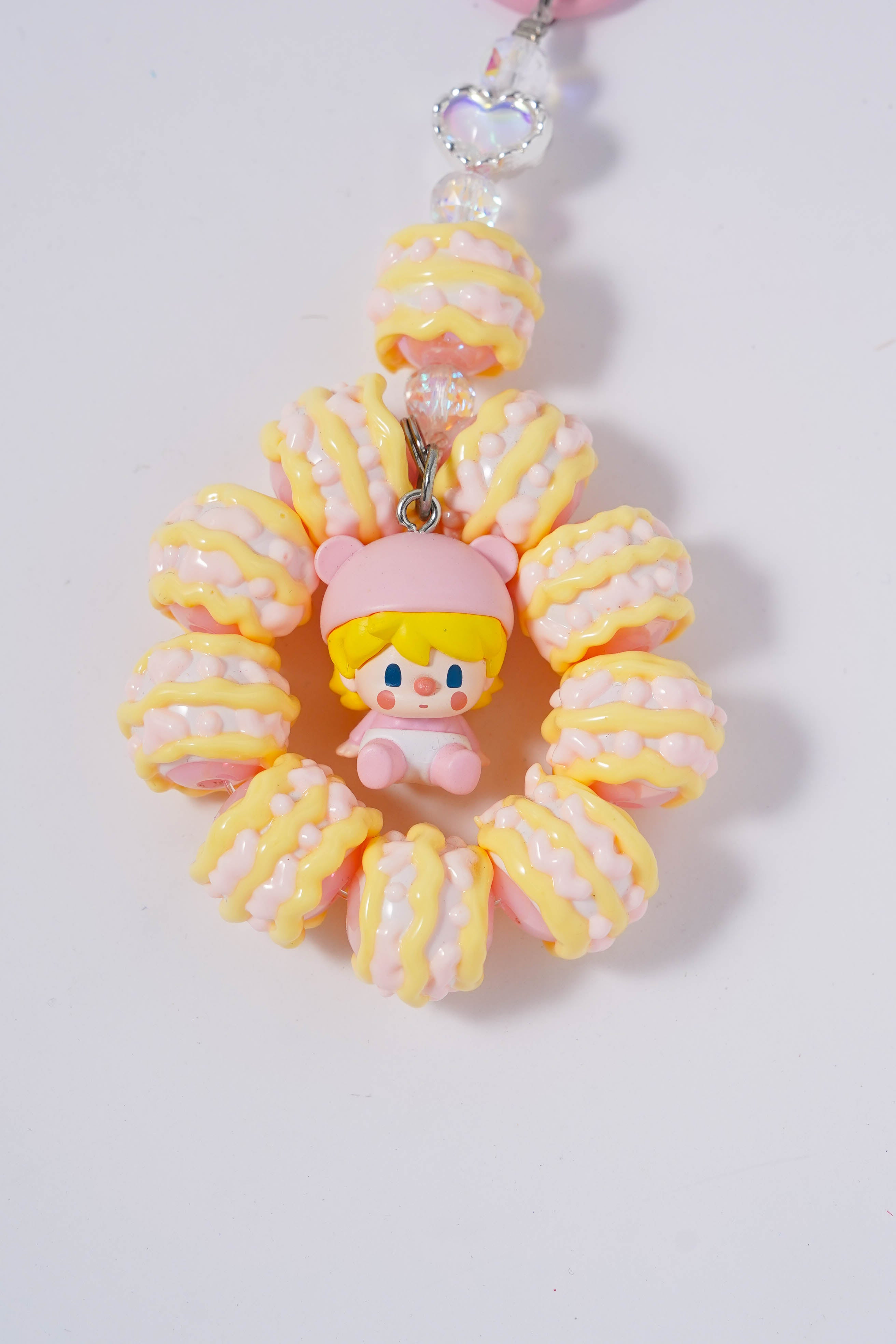 Peach Donut Girl Charm